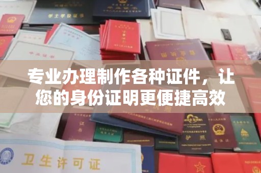 玛多专业办理制作各种证件，让您的身份证明更便捷高效