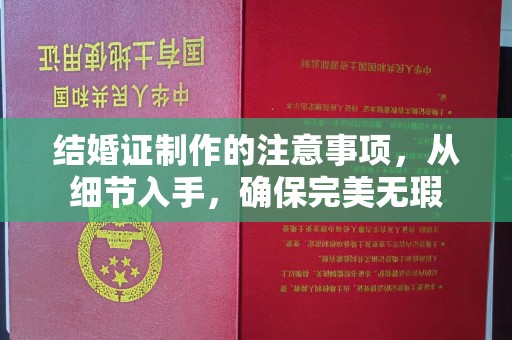 玛多结婚证制作的注意事项，从细节入手，确保完美无瑕