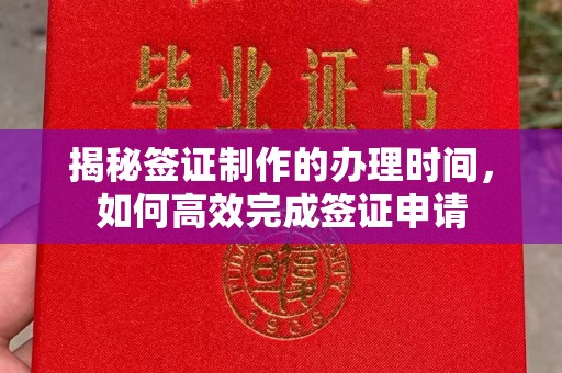 玛多揭秘签证制作的办理时间，如何高效完成签证申请