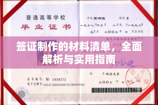 玛多签证制作的材料清单，全面解析与实用指南