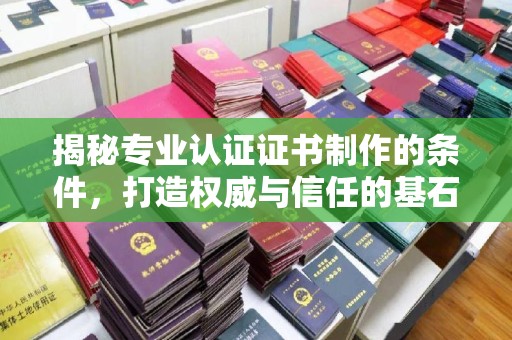 玛多揭秘专业认证证书制作的条件，打造权威与信任的基石