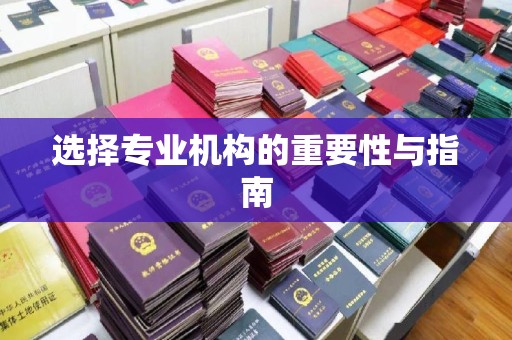 玛多选择专业机构的重要性与指南