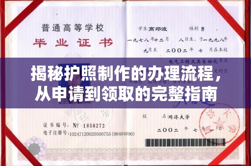 玛多揭秘护照制作的办理流程，从申请到领取的完整指南