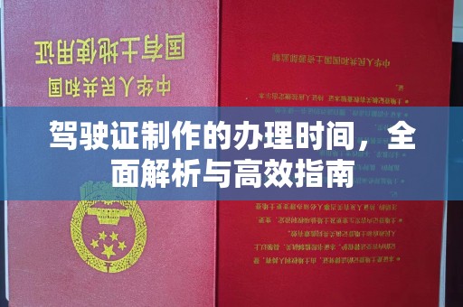 玛多驾驶证制作的办理时间，全面解析与高效指南
