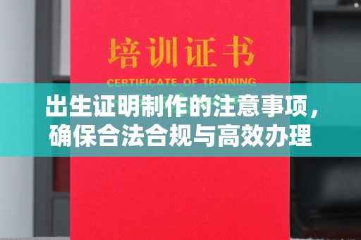 玛多出生证明制作的注意事项，确保合法合规与高效办理