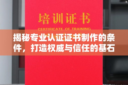 玛多揭秘专业认证证书制作的条件，打造权威与信任的基石