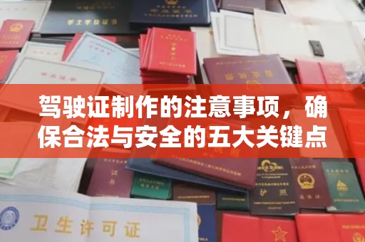 玛多驾驶证制作的注意事项，确保合法与安全的五大关键点