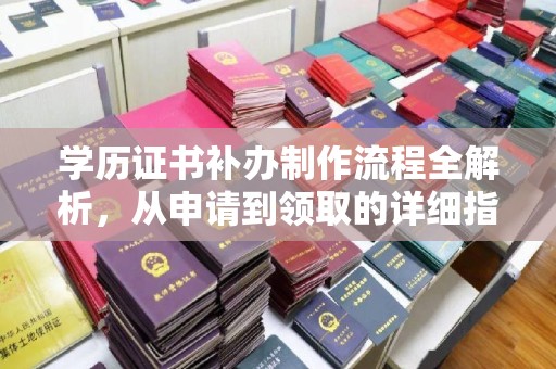 玛多学历证书补办制作流程全解析，从申请到领取的详细指南