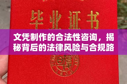玛多文凭制作的合法性咨询，揭秘背后的法律风险与合规路径
