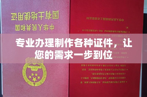 玛多专业办理制作各种证件，让您的需求一步到位